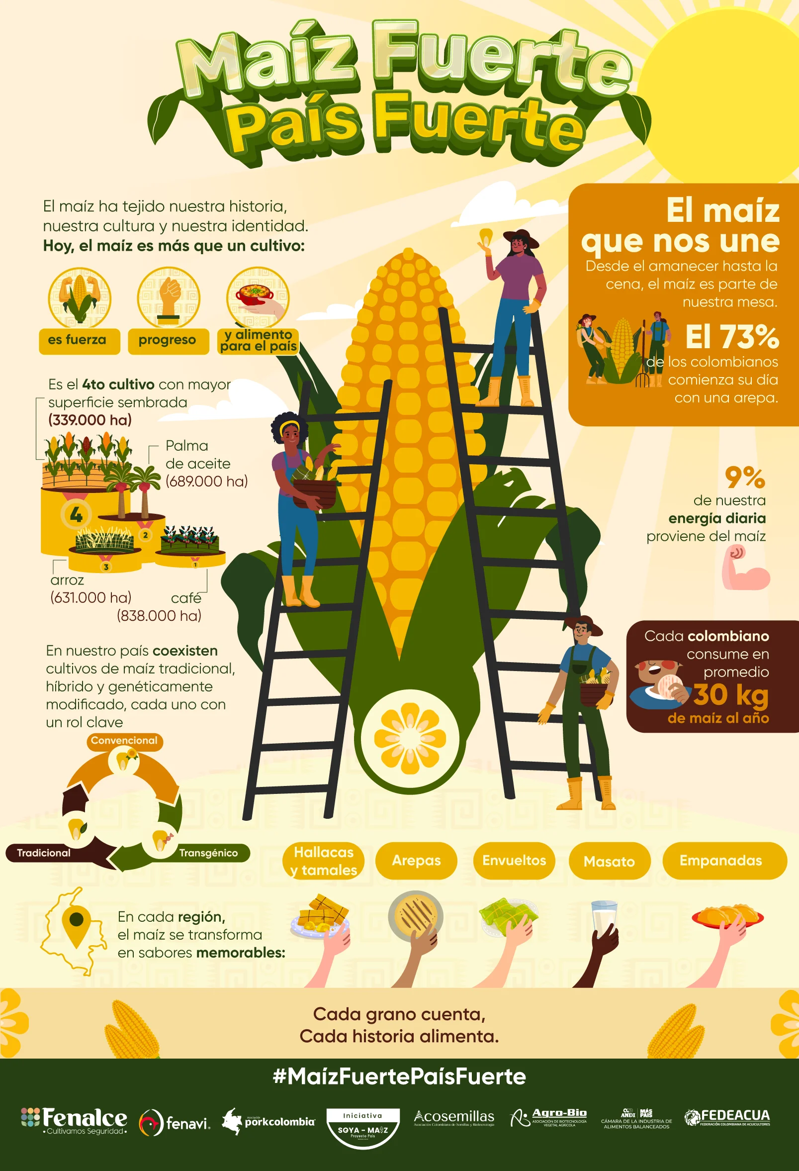 Datos sobre el maíz en Colombia